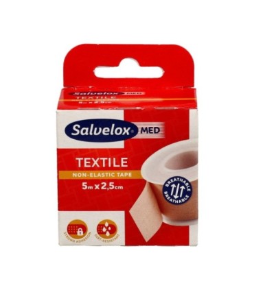 SALVELOX ESPARADRAPO TELA 5X2,5 (5 M X 2,5 CM) CARNE