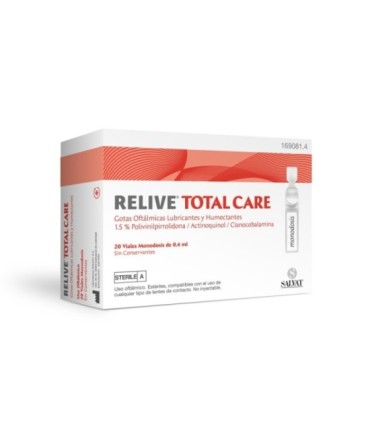 RELIVE TOTAL CARE GOTAS OFTALMICAS ESTERIL 20 MONODOSIS 0.4 ML