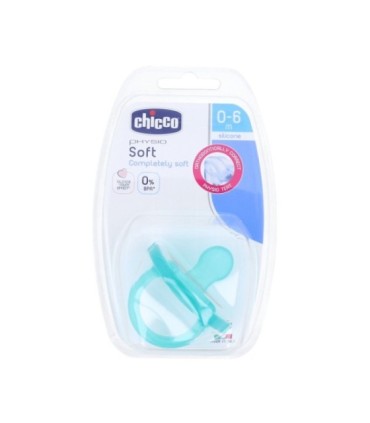 CHICCO CHUPETE SILICONA PHYSIO SOFT 0 M+ AZUL