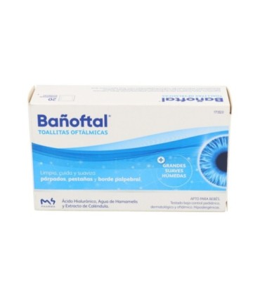 BAÑOFTAL TOALLITA OCULAR ESTERIL 20 UNI