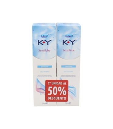 K-Y GEL LUBRICANTE HIDROSOLUBLE INTIMO 75 ML 2 UNIDADES