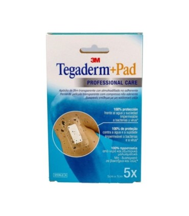 TEGADERM + PAD ESTERIL 5X7 CM 5 APOSITOS