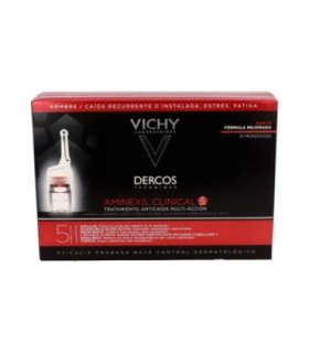 DERCOS AMINEXIL CLINICAL 5 HOMBRE 21 MONODOSIS 6 ML
