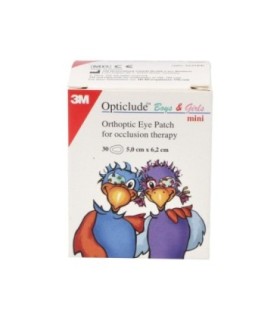 OPTICLUDE IMPRESO PARCHE OCULAR DIBUJOS JUNIOR PEQ 6X5 CM 30 UNI