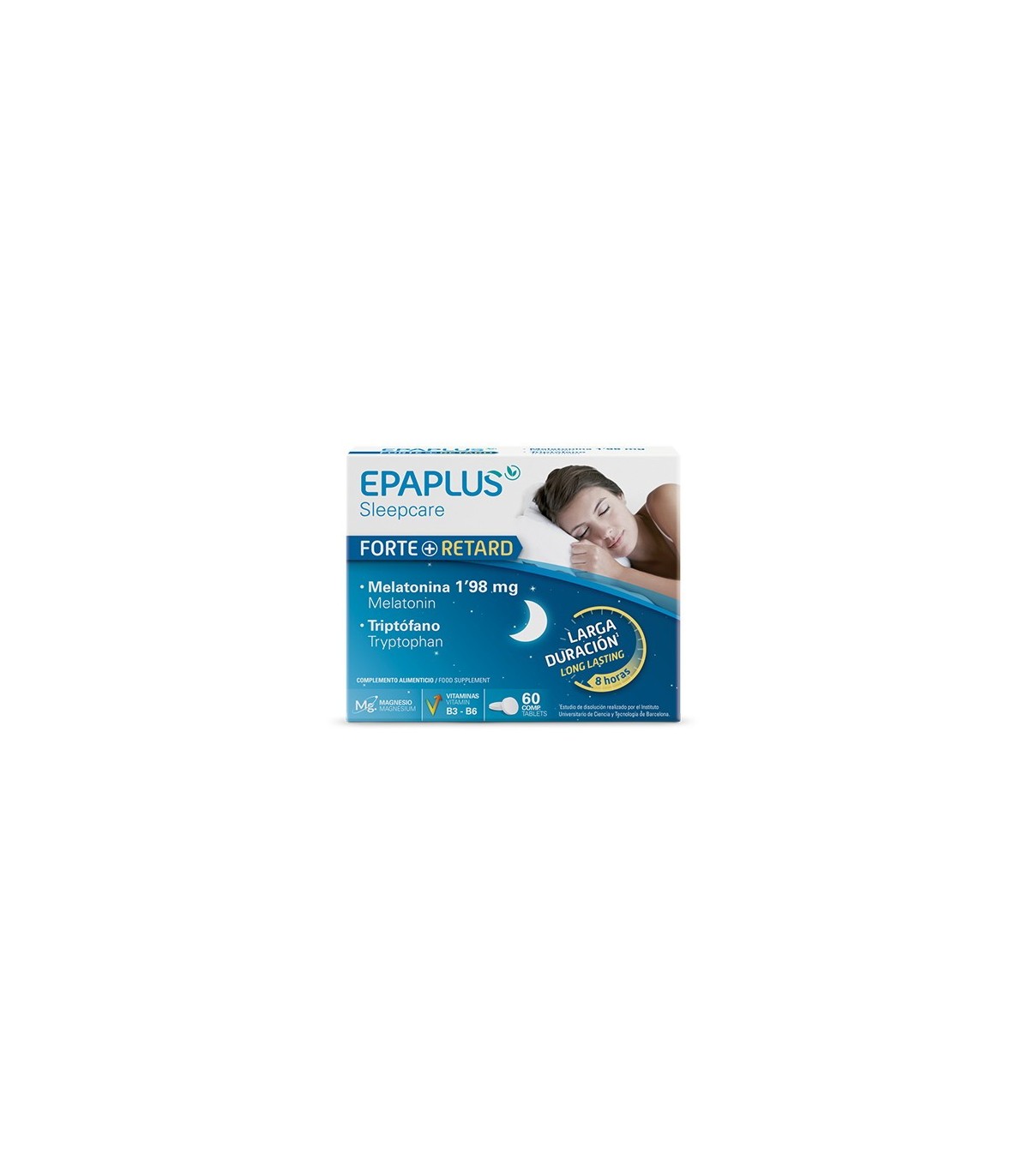EPAPLUS SLEEPCARE MELATONINA RETARD  1.98 MG TRIPTOFANO 60 COMPRIMIDOS