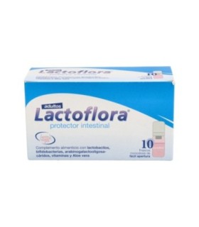 LACTOFLORA PROTECTOR INTESTINAL ADULTO. 10 Viales