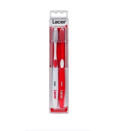 LACER TECHNIC (MEDIO ) CEPILLO DENTAL ADULTO PACK 2 UNIDADES ED LIMITADA