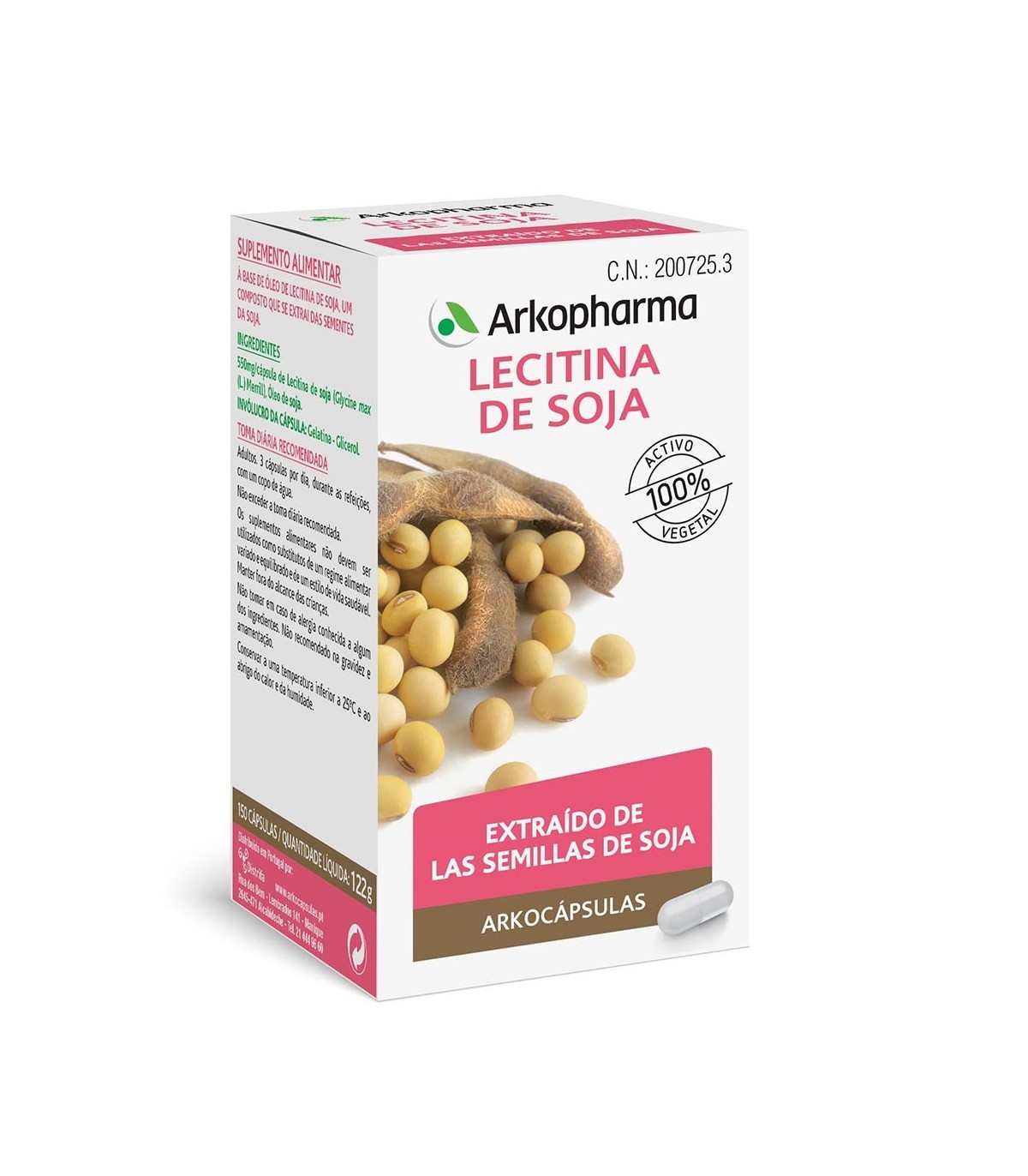 ARKO LECITINA SOJA BIO 400 MG 150 CAPSULAS