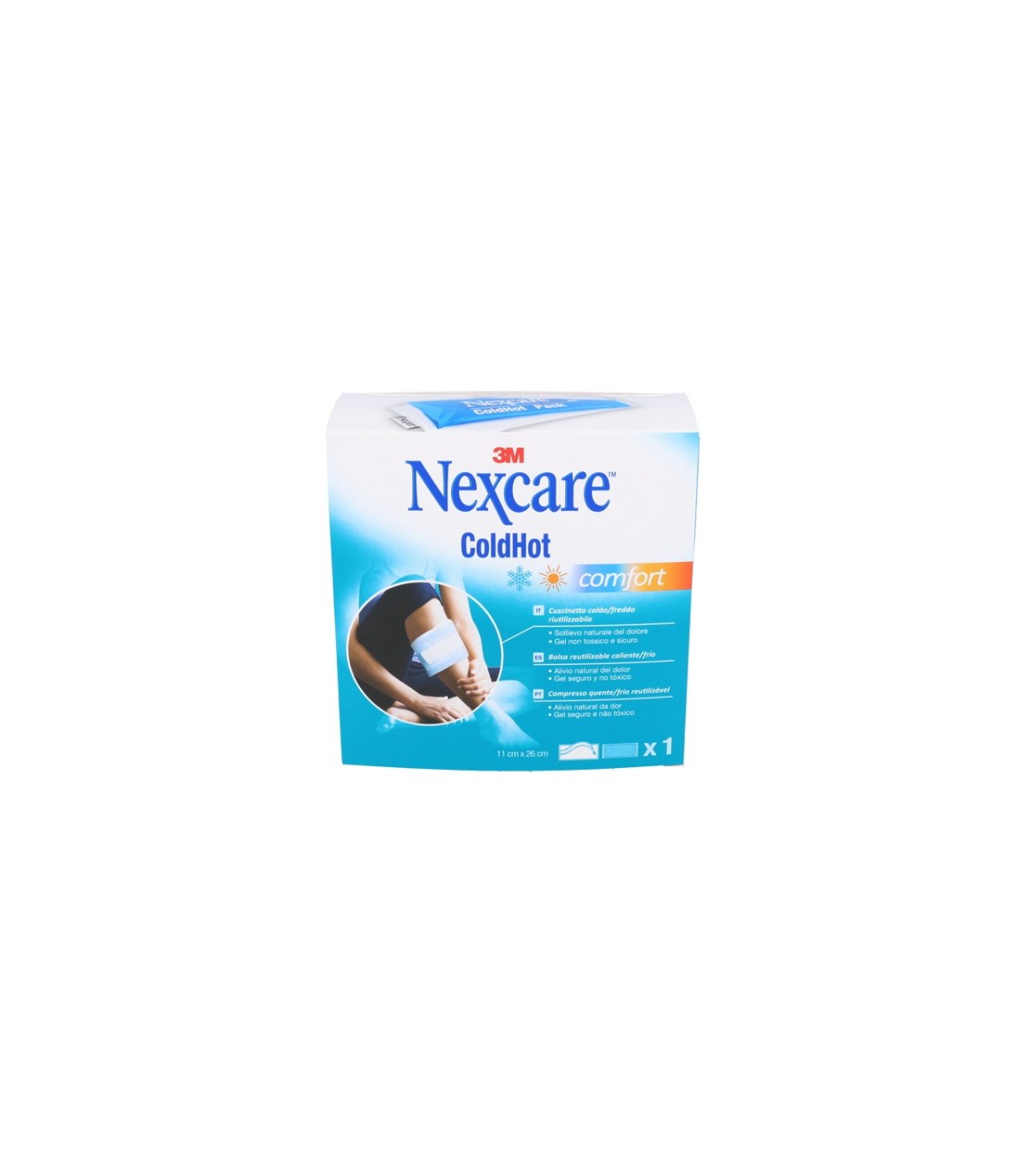 NEXCARE COLDHOT BOLSAS DE FRÍO-CALOR. Caja 1 Bolsa Comfort (11 cm x 26 cm)