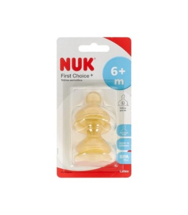 NUK FIRST CHOICE, TETINA ANTICÓLICO -Talla 2. Orificio de alimentación L-. Bli