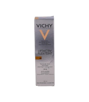VICHY LIFTACTIV FLEXITINT 45 GOLD. Envase de 30 ml.