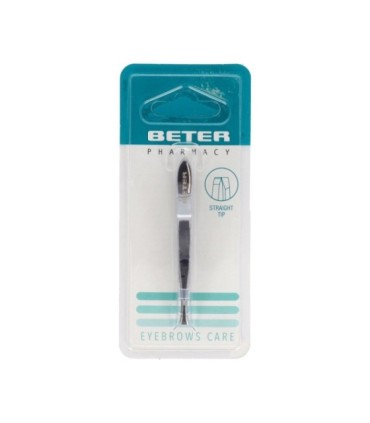BETER PINZAS DEPILAR CROMADA P RECTA. 7,2 cm
