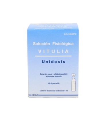 VITULIA SOLUCION FISIOLOGICA MONODOSIS 30 U