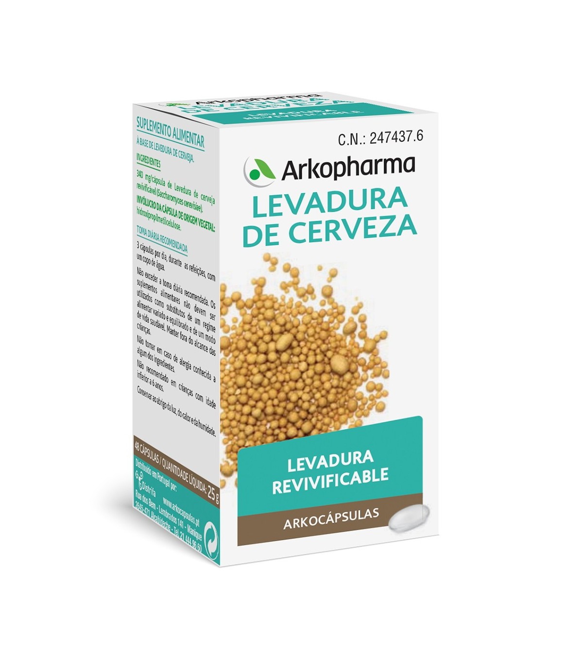 ARKOCAPSULAS LEVADURA CERVEZA BIO 45 CAPSULAS