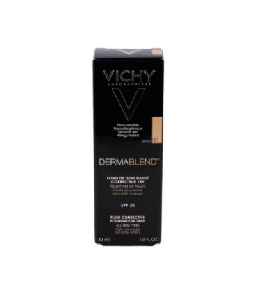 VICHY DERMABLEND FONDO DE MAQUILLAJE CORRECTOR COLOR SAND -35-. Tubo 30 ml.