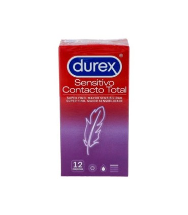 DUREX PRESERVATIVO SESITIVO CONTACTO TOTAL. 12 Unidades