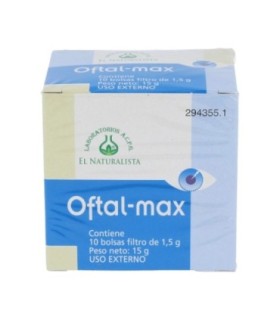 OFTALMAX INFUSION EL NATURALISTA LAVADO DE OJOS 10 BOLSITAS