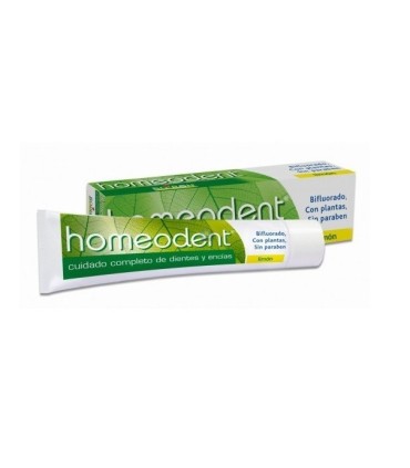 HOMEODENT DENTÍFRICO SABOR LIMÓN. Tubo 75 ml.