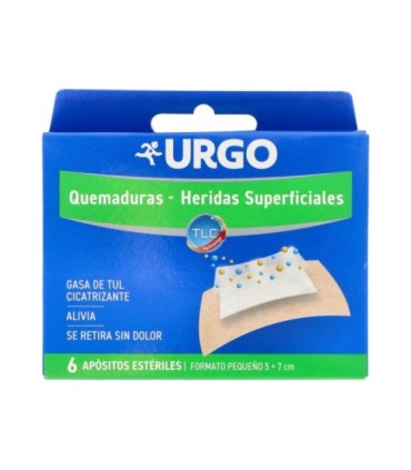 URGO QUEMADURA HIDROCOLOIDE 6 U