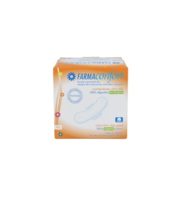 FARMACONFORT COMPRESAS HIPOALERGENIC EX-PLANA DIA CON ALAS 10 UNI