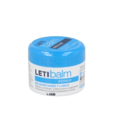 LETIBALM. BALSAMO REPARADOR NARIZ Y LABIOS. Tarro 10 ml.