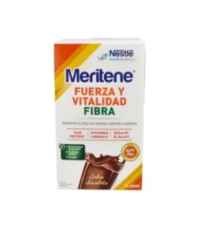 MERITENE FIBRA CHOCOLATE. 14 sobres de 30 g