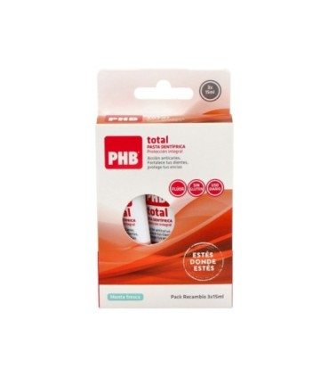 PHB TOTAL. PASTA DENTÍFRICA. Recambio 3 Uds.