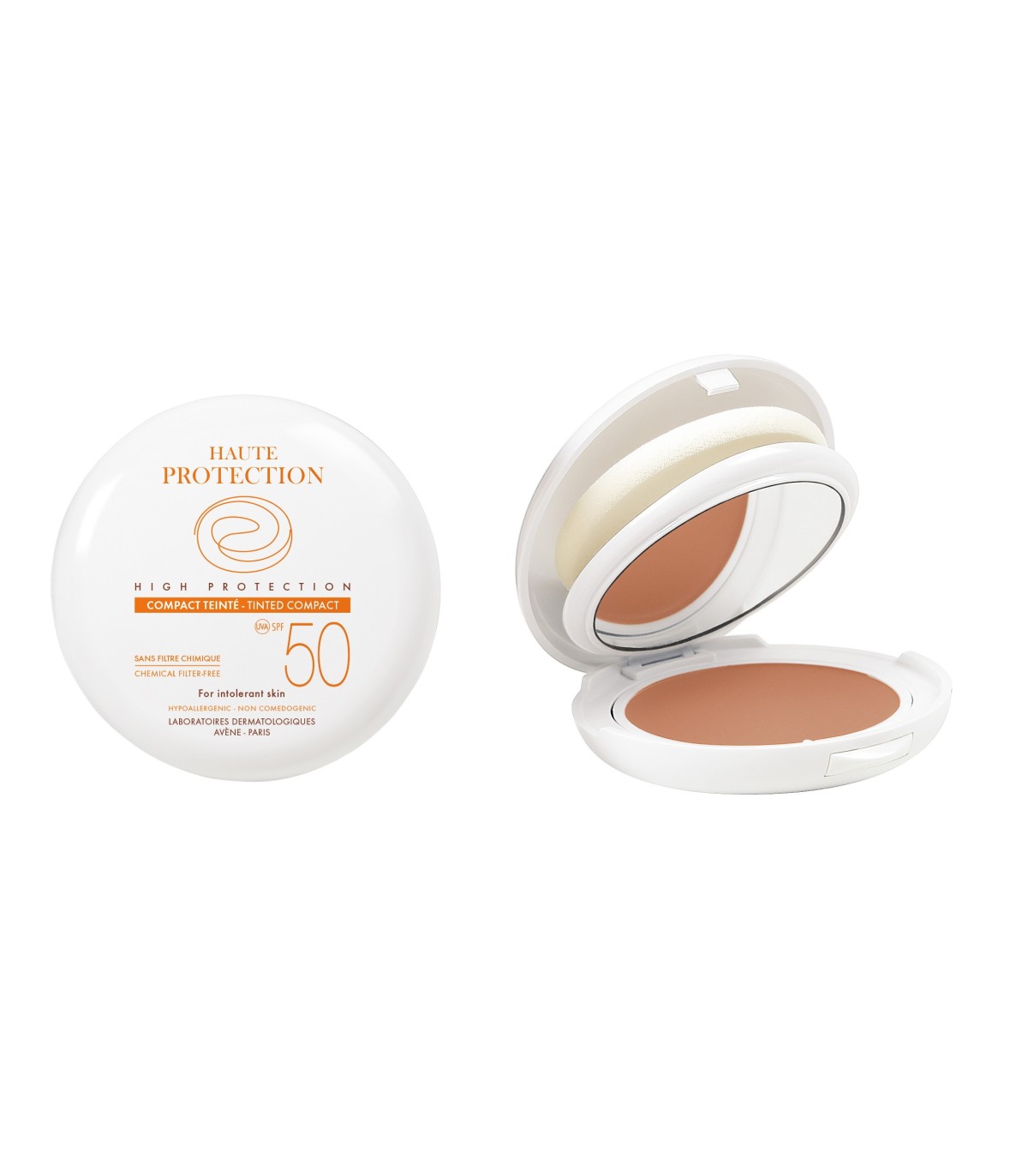AVENE COMPACTO COLOR DORADO - SPF 50 - Polvera de 10 g.