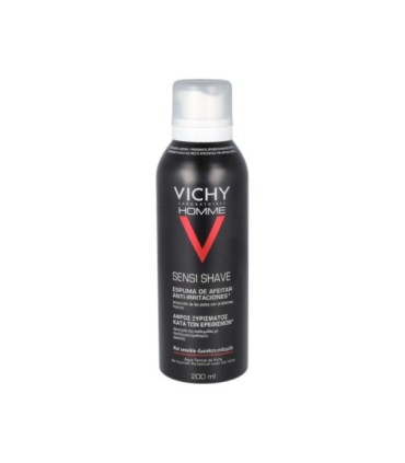 VICHY HOMME ESPUMA DE AFEITADO ANTI-IRRITACIONES. Aerosol de 200 ml.