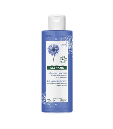 KLORANE. DESMAQUILLANTE DE OJOS AL ACIANO. Envase de 200 ml.