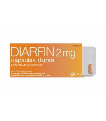 DIARFIN 2 mg CAPSULAS DURAS , 20 cápsulas