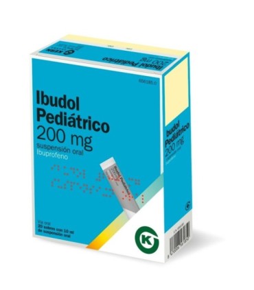 IBUDOL PEDIÁTRICO 200 MG SUSPENSIÓN ORAL , 20 sobres