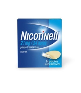 NICOTINELL 21 MG/24 HORAS PARCHE TRANSDERMICO , 14 parches