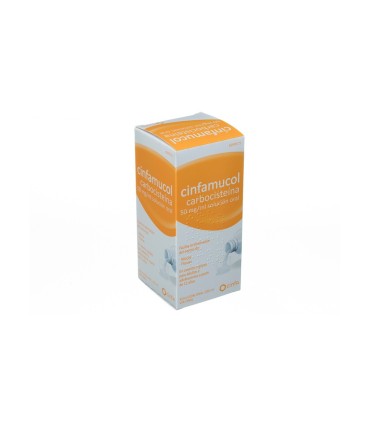 CINFAMUCOL CARBOCISTEINA 50 mg/ml SOLUCION ORAL , 1 frasco de 200 ml