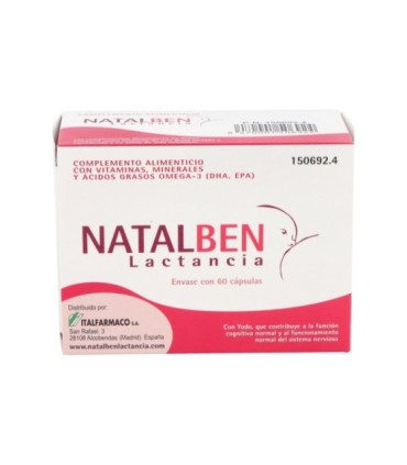 NATALBEN LACTANCIA. 60 Cápsulas.