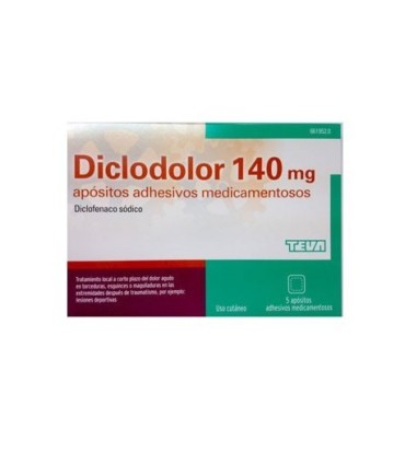 DICLODOLOR 140 MG APOSITOS ADHESIVOS MEDICAMENTOSOS 10 apósitos