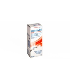 RHINOVIN DUO 0,5 mg/ml + 0.6 mg/ml SOLUCION PARA PULVERIZACION NASAL , 1 envase pulverizador de 10 m