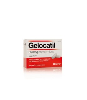 GELOCATIL 650 mg COMPRIMIDOS, 12 comprimidos