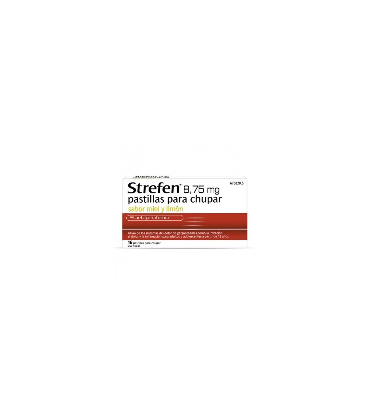 STREFEN 8,75 mg PASTILLAS PARA CHUPAR SABOR MIEL Y LIMON, 16 pastillas