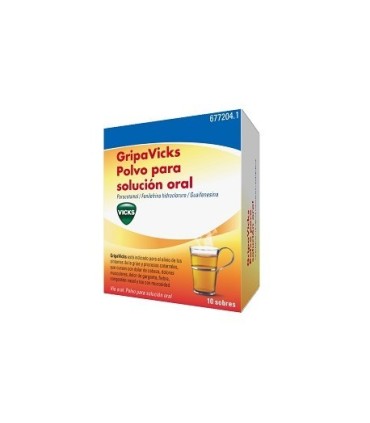 GRIPAVICKS  POLVO PARA SOLUCION ORAL , 10 sobres