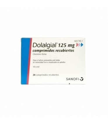 DOLALGIAL CLONIXINO LISINA 125 mg COMPRIMIDOS RECUBIERTOS , 20 comprimidos