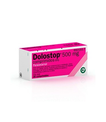 DOLOSTOP 500 MG COMPRIMIDOS , 20 comprimidos