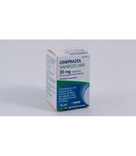 OMEPRAZOL SANDOZ CARE 20 MG CAPSULAS DURAS GASTRORRESISTENTES 14 cápsulas (FRASCO)