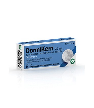DORMIKERN 25 MG COMPRIMIDOS RECUBIERTOS CON PELICULA , 14 comprimidos
