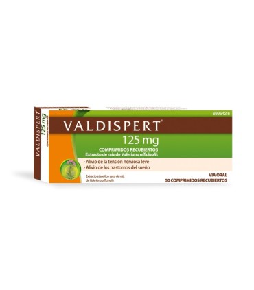 VALDISPERT 125 mg COMPRIMIDOS RECUBIERTOS , 50 comprimidos