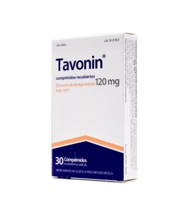 TAVONIN 120 MG COMPRIMIDOS RECUBIERTOS CON PELICULA , 30 comprimidos