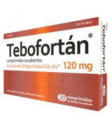 TEBOFORTAN 120 MG COMPRIMIDOS RECUBIERTOS CON PELICULA , 30 comprimidos