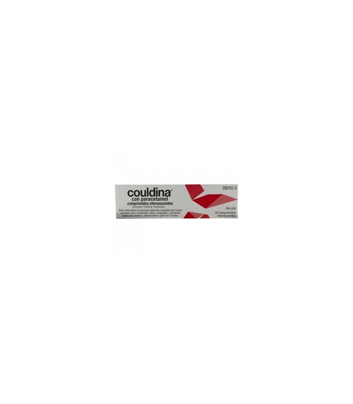 COULDINA CON PARACETAMOL COMPRIMIDOS EFERVESCENTES , 20 comprimidos
