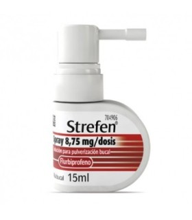 STREFEN SPRAY 8,75 MG/DOSIS SOLUCION PARA PULVERIZACION BUCAL , 15 ml