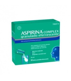ASPIRINA COMPLEX GRANULADO EFERVESCENTE, 10 sobres